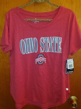 Women's Ohio State Pink Crewneck Tee